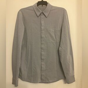 Lululemon Commission Long Sleeve button down stretch vented Shirt men’s medium